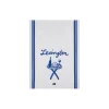 Lexington Viskestykke i økologisk bomuldstwill med print, white/blue> Køkkentekstiler