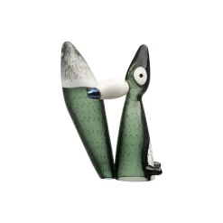 Iittala Vulpes polar ræv, pine green> Figurer & Glaskunst
