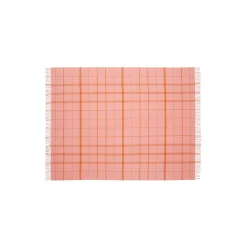 Silkeborg Uldspinderi Warp and Weft plaid, 02103 love - coral/amber 02103 love coral/amber