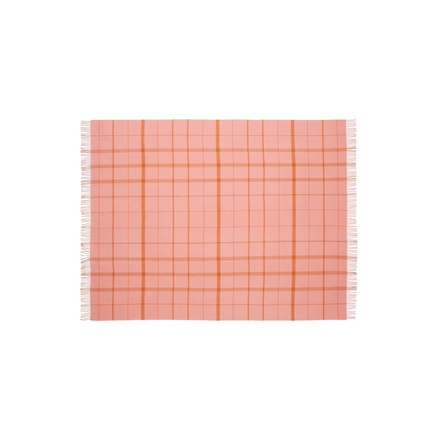 Silkeborg Uldspinderi Warp and Weft plaid, 02103 love - coral/amber 02103 love coral/amber