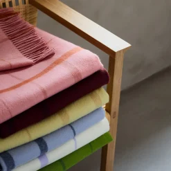 Silkeborg Uldspinderi Warp and Weft plaid, 02103 love - coral/amber 02103 love coral/amber