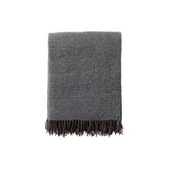 Klippan Yllefabrik Wave uld plaid, dusty green> Plaider