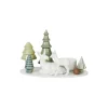 New Dottir Nordic Design Winter Stories Deer & Fawn lysestage til bloklys