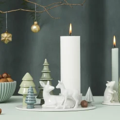 New Dottir Nordic Design Winter Stories Deer & Fawn lysestage til bloklys