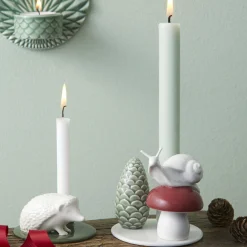 Hot Dottir Nordic Design Winter Stories Snail & Mushroom lysestage