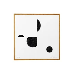 MOTARASU WOOD WORKS cut black print> Plakater & Rammer