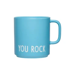 Best Design Letters YOU ROCK favoritkop med hank, blue swim cap blue